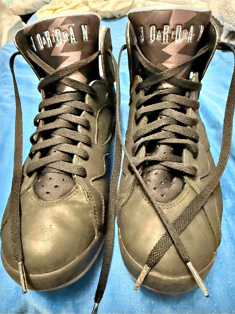 Jordan Air Jordan 7 Retro 'Chambray' Men's Black & Blue US 9